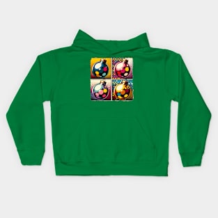 Bubbly Brilliance: A Pop Art Christmas Bubble Extravaganza - Classic Christmas Kids Hoodie